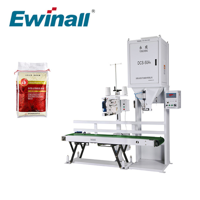 Máy Đóng Gói Gạo Ewinall DCS-50A1 5kg 10kg 15kg 25kg Có Băng Tải