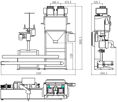 Máy Đóng Gói Gạo Tự Động Bằng Tay DCS-50FB3+ Ewinall