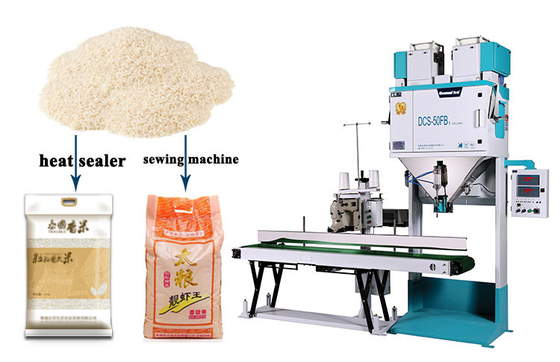 Máy đóng gói gạo trọng lượng tự động 0.5MPa 1.1KW