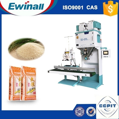 Máy Đóng Gói Gạo Băng Tải Tốc Độ Cao 5 - 50kg Nâng Tự Động