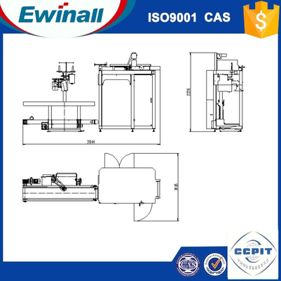 Máy đóng bao nhỏ tự động bằng nhựa 0.6MPa 1500 Túi / H 1m3 / H cho hóa chất