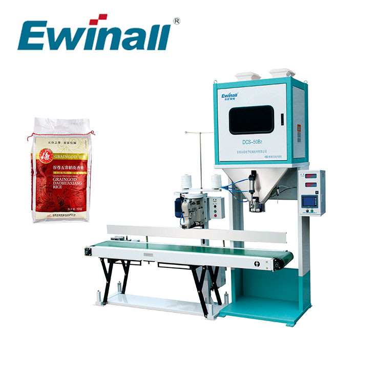 Máy đóng gói gạo cân đôi 5 - 25kg cho nhà máy lúa mì mè DCS-50B2