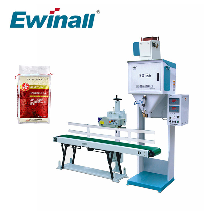 Máy Đóng Bao Gạo Nhỏ Ewinall DCS-15ZA1 Cho Đường Đậu Hạt 1kg 3kg 4kg 15kg