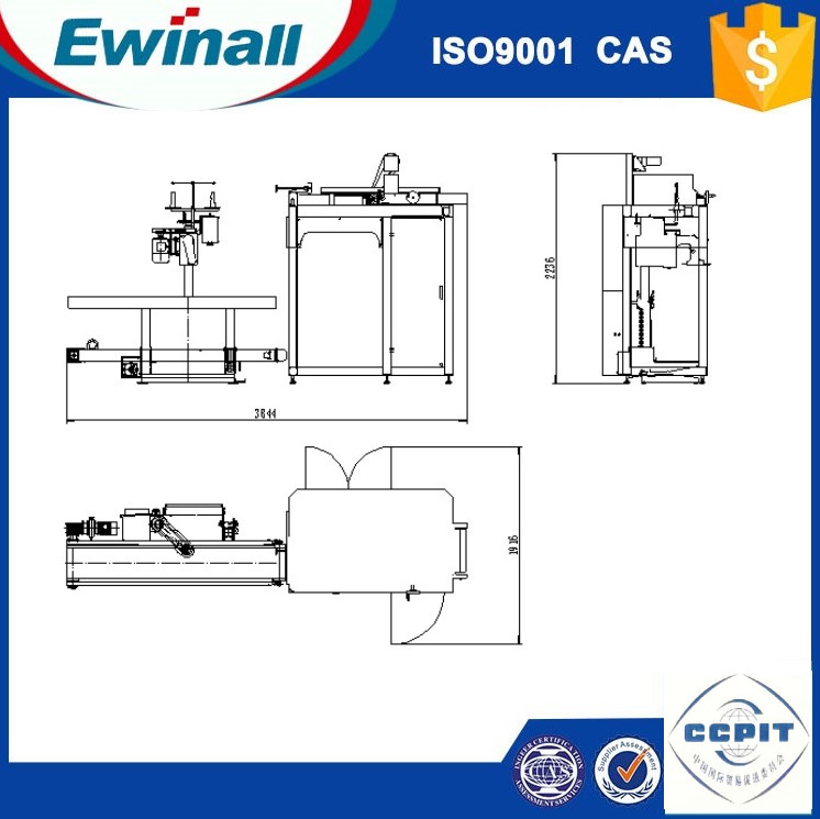 Máy đóng bao nhỏ tự động bằng nhựa 0.6MPa 1500 Túi / H 1m3 / H cho hóa chất
